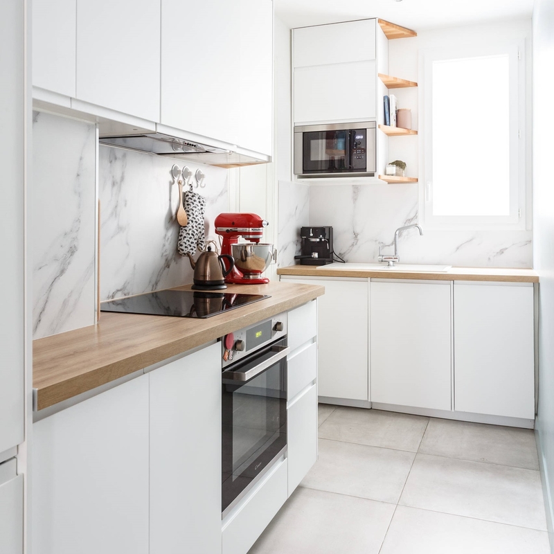 Nieuwe Professionele van de de Melaminekeukenkast van Ontwerpen Naar maat gemaakte Moderne Keukenkasten Witte de Deurenfabrikant