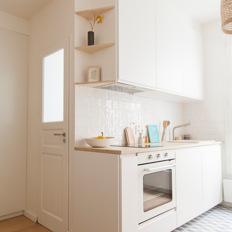 Nieuwe Professionele van de de Melaminekeukenkast van Ontwerpen Naar maat gemaakte Moderne Keukenkasten Witte de Deurenfabrikant
