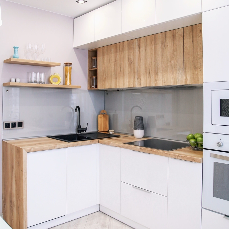 Nieuwe Professionele van de de Melaminekeukenkast van Ontwerpen Naar maat gemaakte Moderne Keukenkasten Witte de Deurenfabrikant