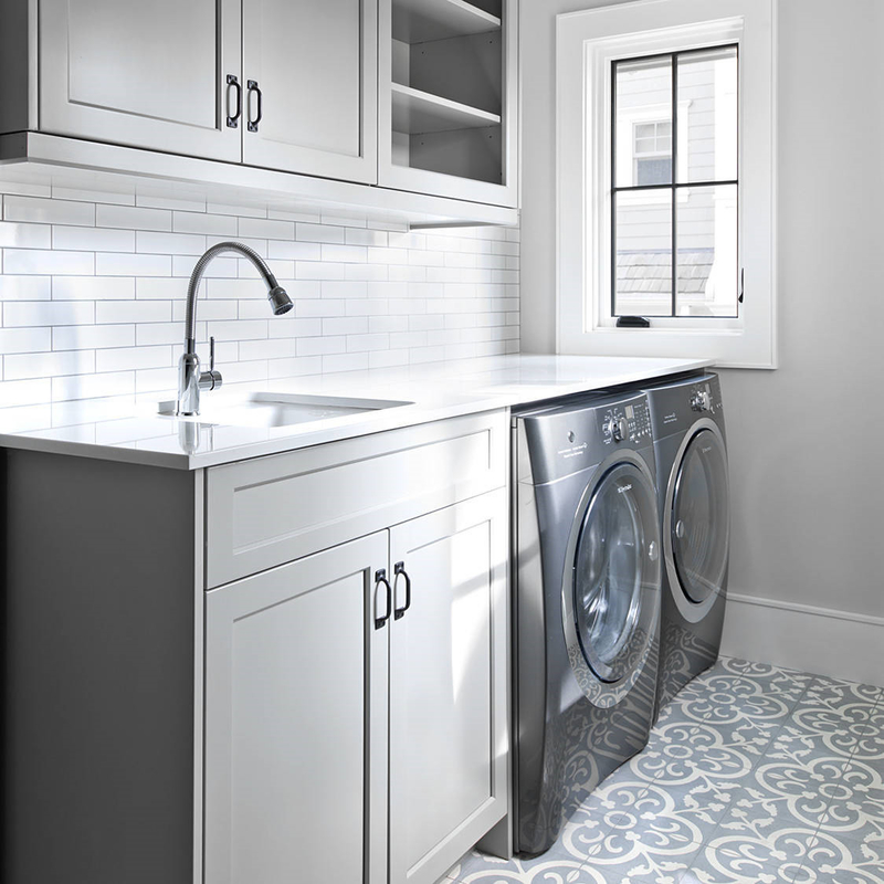 De Zaal van de douanewasserij Opslagkabinet met Gootsteen Licht Gray Shaker Modern Bathroom Vanity