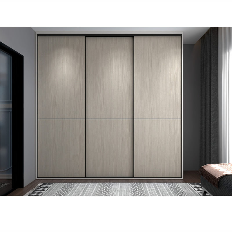 De houten het Schilderen Moderne Deur van Melamine Witte Grey Wardrobe Multi Color Sliding