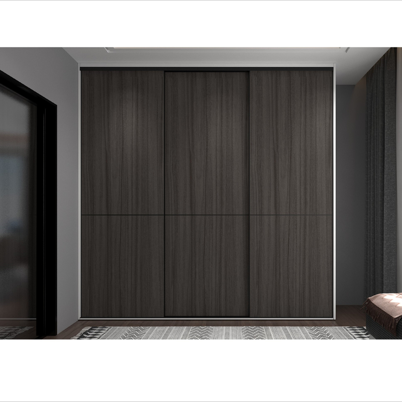 De houten het Schilderen Moderne Deur van Melamine Witte Grey Wardrobe Multi Color Sliding
