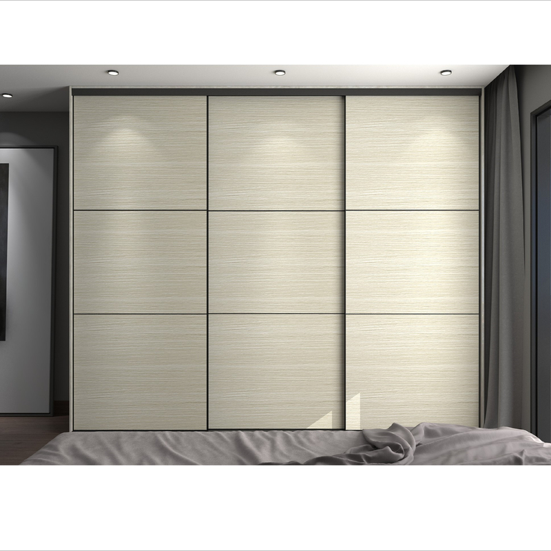 Het moderne van de de Garderobekast van de Huisslaapkamer van het de Korrelhout Houten Kabinet van de het Vernisjeschuifdeur met Opmaker