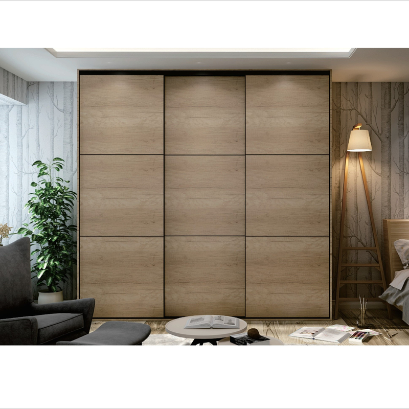Het moderne van de de Garderobekast van de Huisslaapkamer van het de Korrelhout Houten Kabinet van de het Vernisjeschuifdeur met Opmaker