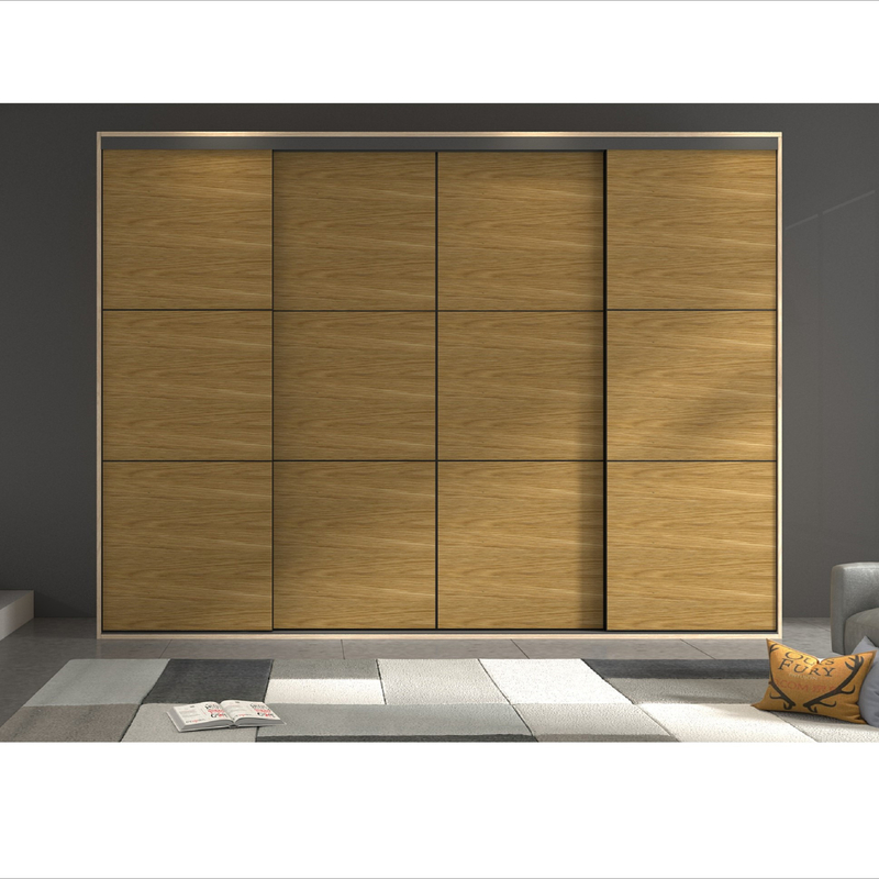 Het moderne van de de Garderobekast van de Huisslaapkamer van het de Korrelhout Houten Kabinet van de het Vernisjeschuifdeur met Opmaker