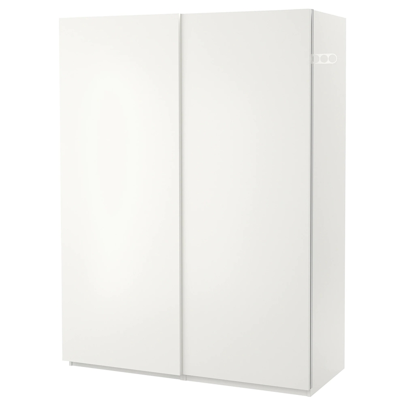 Matte White Cream Flat Panel-van de de Garderobekast van de Lakschuifdeur de Opslag van de de Doekslaapkamer