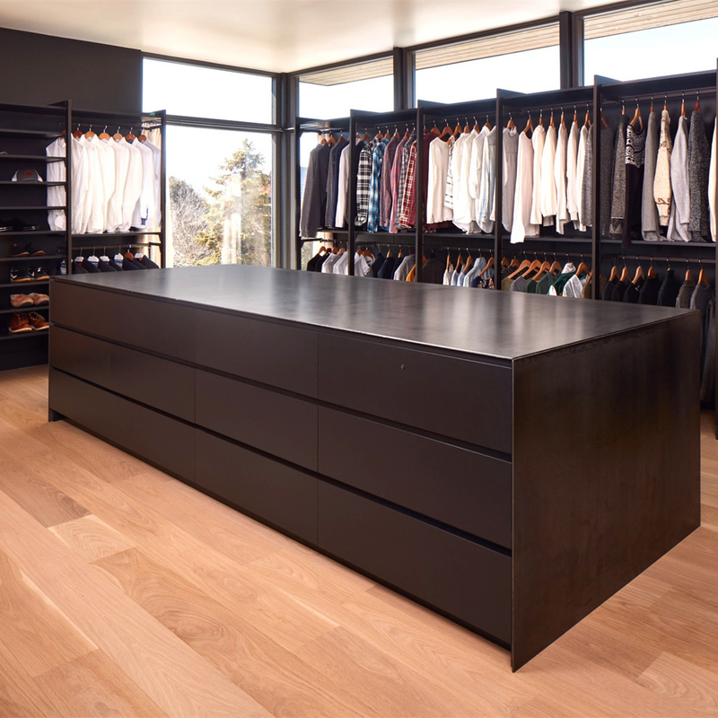 De moderne Gang van het de Vormkabinet van U van de Luxe Multikleur in Organisator Customized Melamine Bedroom