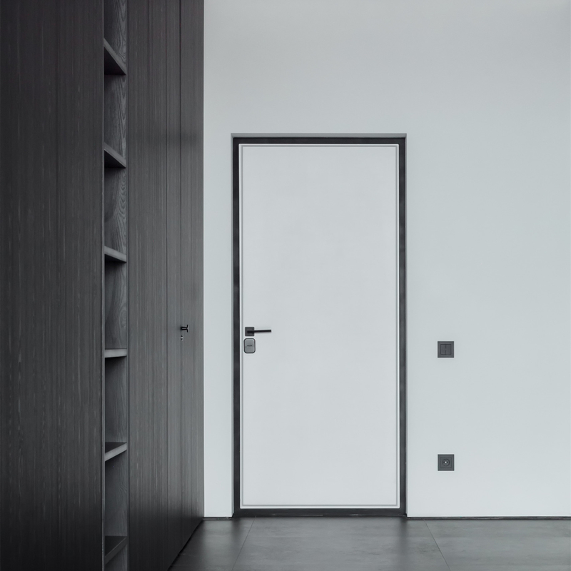 De Deurencomité van de melamineslaapkamer Houten Binnenlandse Stevige Moderne Kern Witte Inleiding