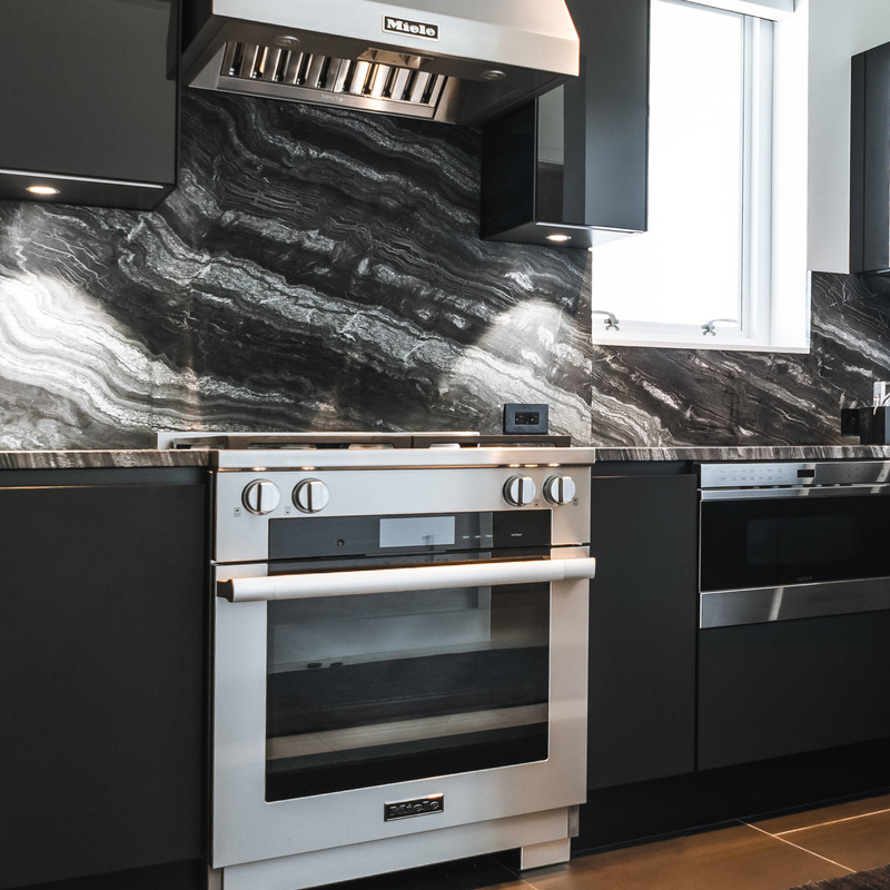 Het multifunctionele U-vormige Zwarte Houten Meubilair van de de Lakkeuken van de Keukenkastopslag voor Huis