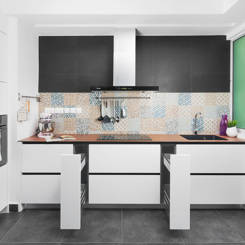 Nieuwe van de Vormmini kitchen cabinet wooden van Aankomstl Kleine de Muurkeukenkasten van pvc voor Flat