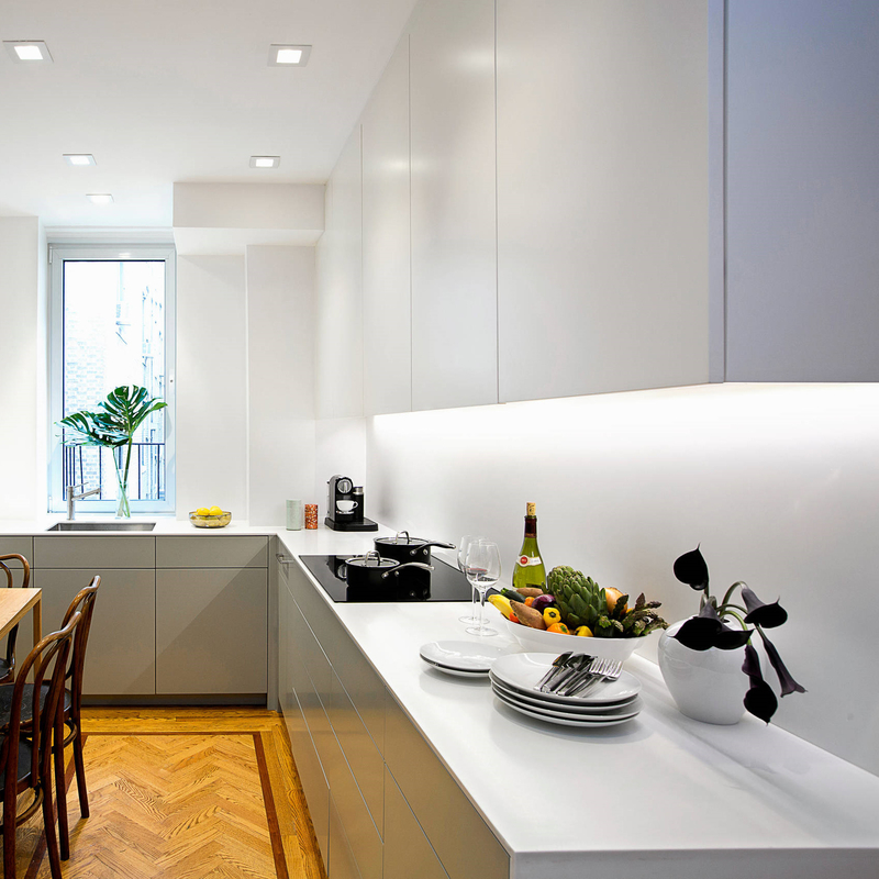 L Vorm Wit En Grijs Keuken Opbergkast Lak Kitchenette Alles In Een