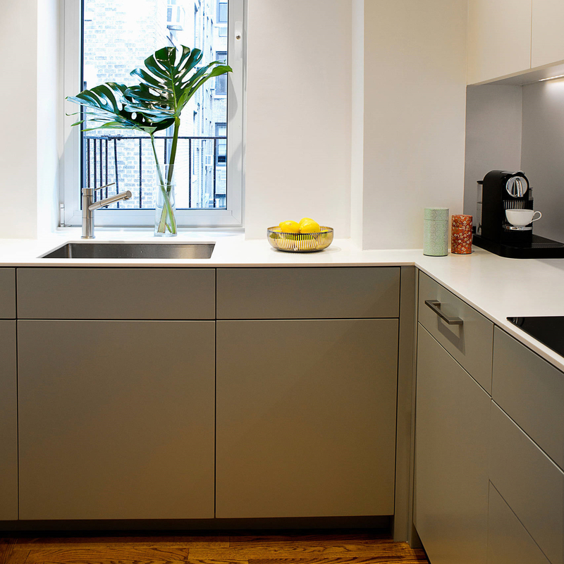 L Vorm Wit En Grijs Keuken Opbergkast Lak Kitchenette Alles In Een