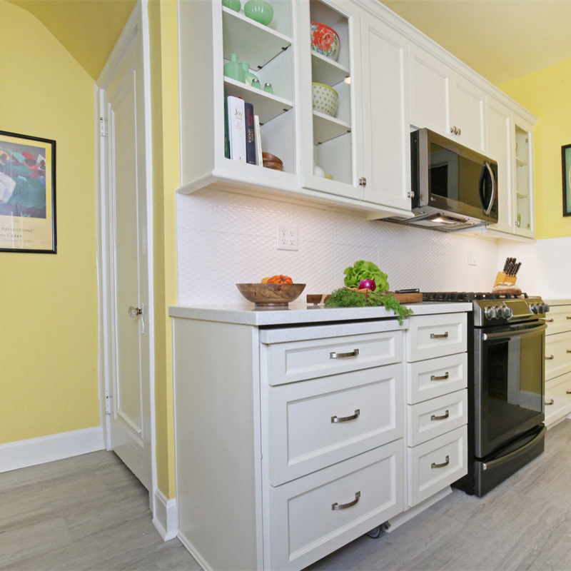De modulaire van het Ontwerp Moderne Shaker Style Lacquer Unit Small van het Keukenglas Reeks van de het Meubilair Gehele Keukenkast
