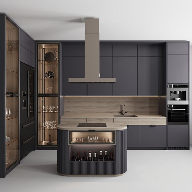 Van de het Glaskeuken van de luxehoek de Vertoningskabinetten Klaar om de Moderne Storge-Keuken van Lakkabinetten te assembleren